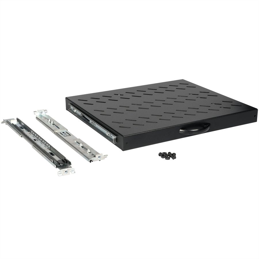 ROLINE 19-inch shelf 1 U, extendable 350 T 25 kg black