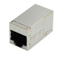 ROLINE RJ-45-koppeling afgeschermd, Cat.6A (klasse EA), zilver