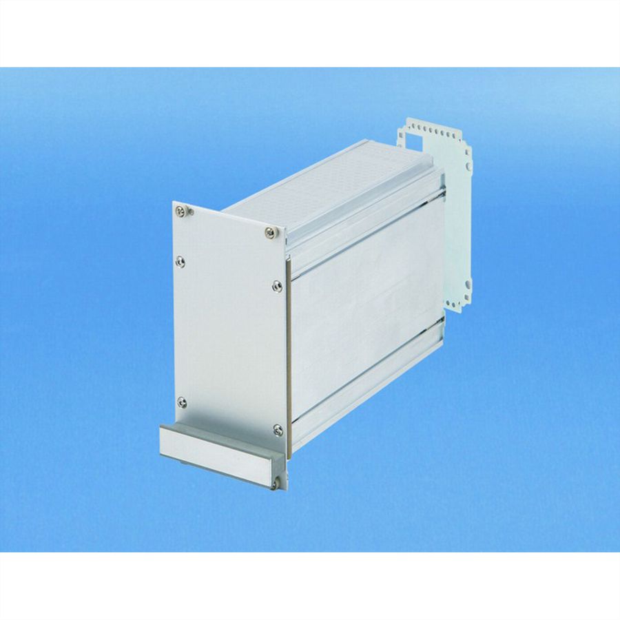 SCHROFF insteekmodule met frame PRO-set, afgeschermd, gladde afdekking, 1 connector, 3 HE, 21 HE, 227 mm