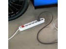 BACHMANN SMART stekkerdoos 6x geaard contact, met schakelaar, wit, 5 m