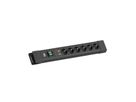 BACHMANN CONNECTUS 6xCEE7/3, 1xSPD 1xSchalter 2,0m CEE7/7 Schwarz