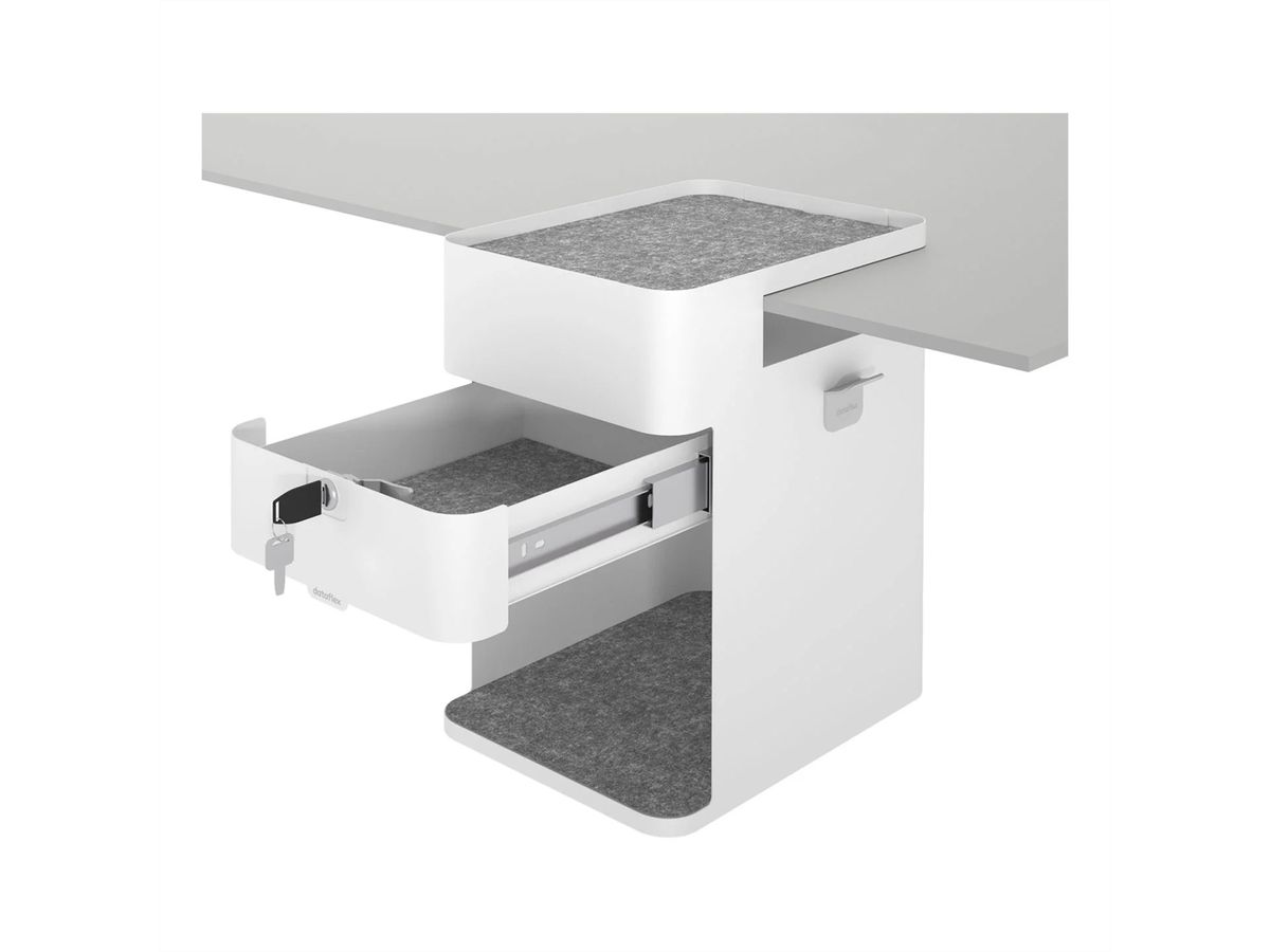 DATAFLEX Bento® desktop locker, 500, white