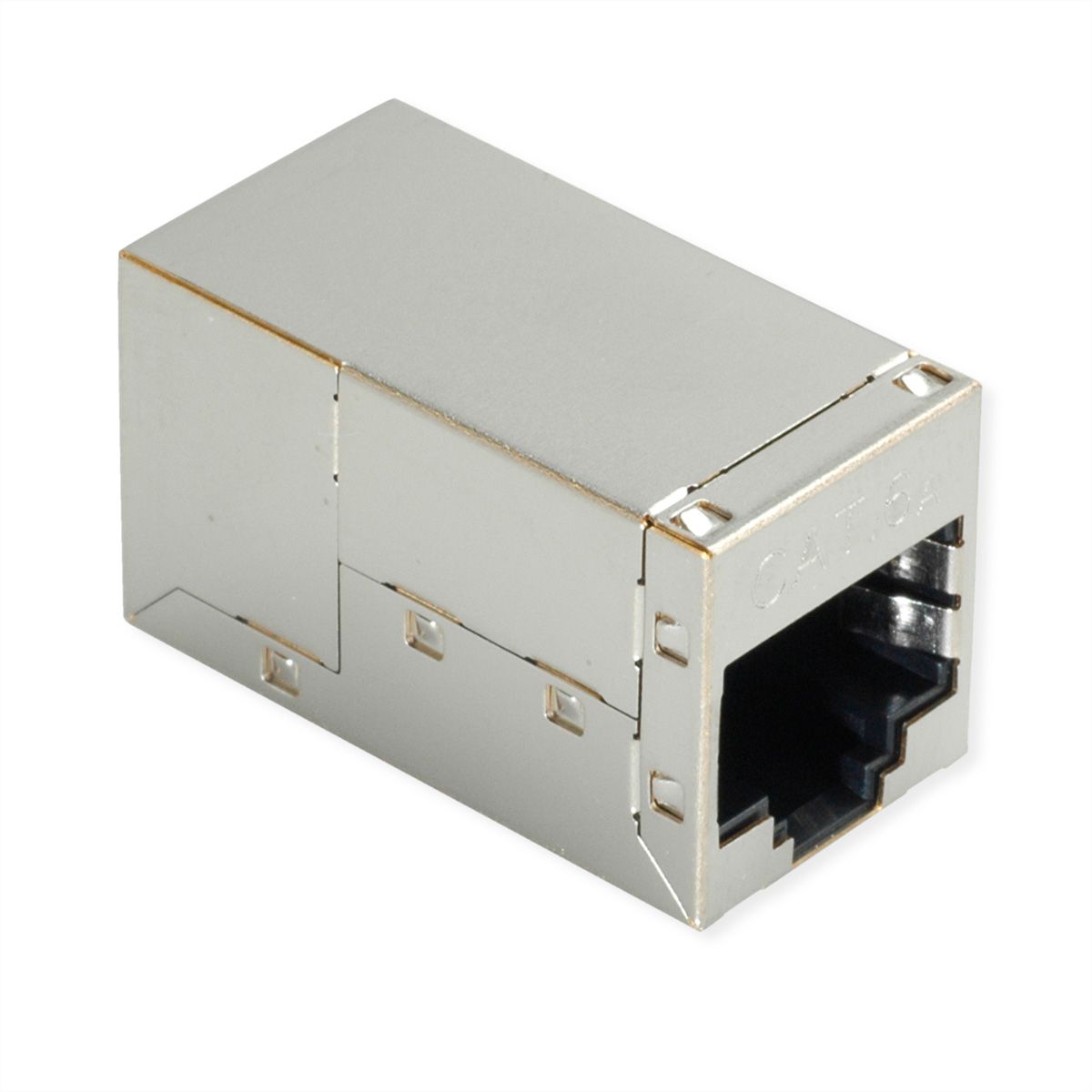 ROLINE RJ-45-koppeling afgeschermd, Cat.6A (klasse EA), zilver