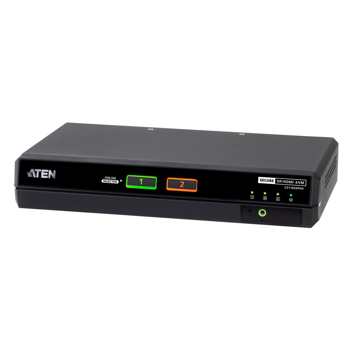 ATEN CS1182DPH4 2-poorts USB 5K DP/HDMI, Universele beveiligde KVM-switch voor één scherm