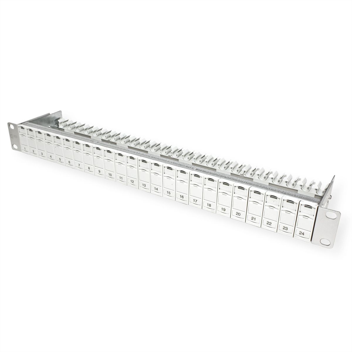 METZ CONNECT 19" Paneel 1HE Moduledrager leeg voor 24 modules (E-DAT of C6A)