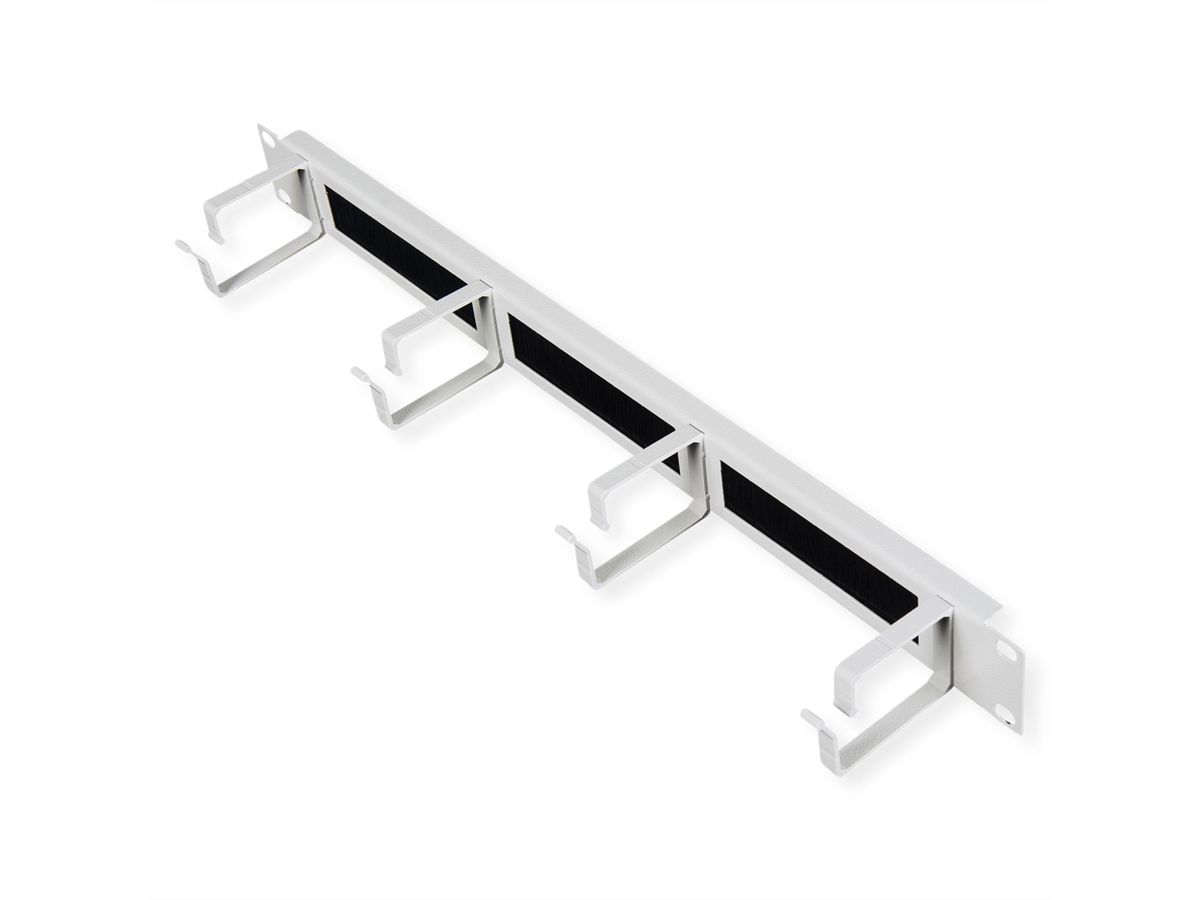 ROLINE 19-inch rangeerpaneel 1 U, met borstelstrook 44x60mm grijs