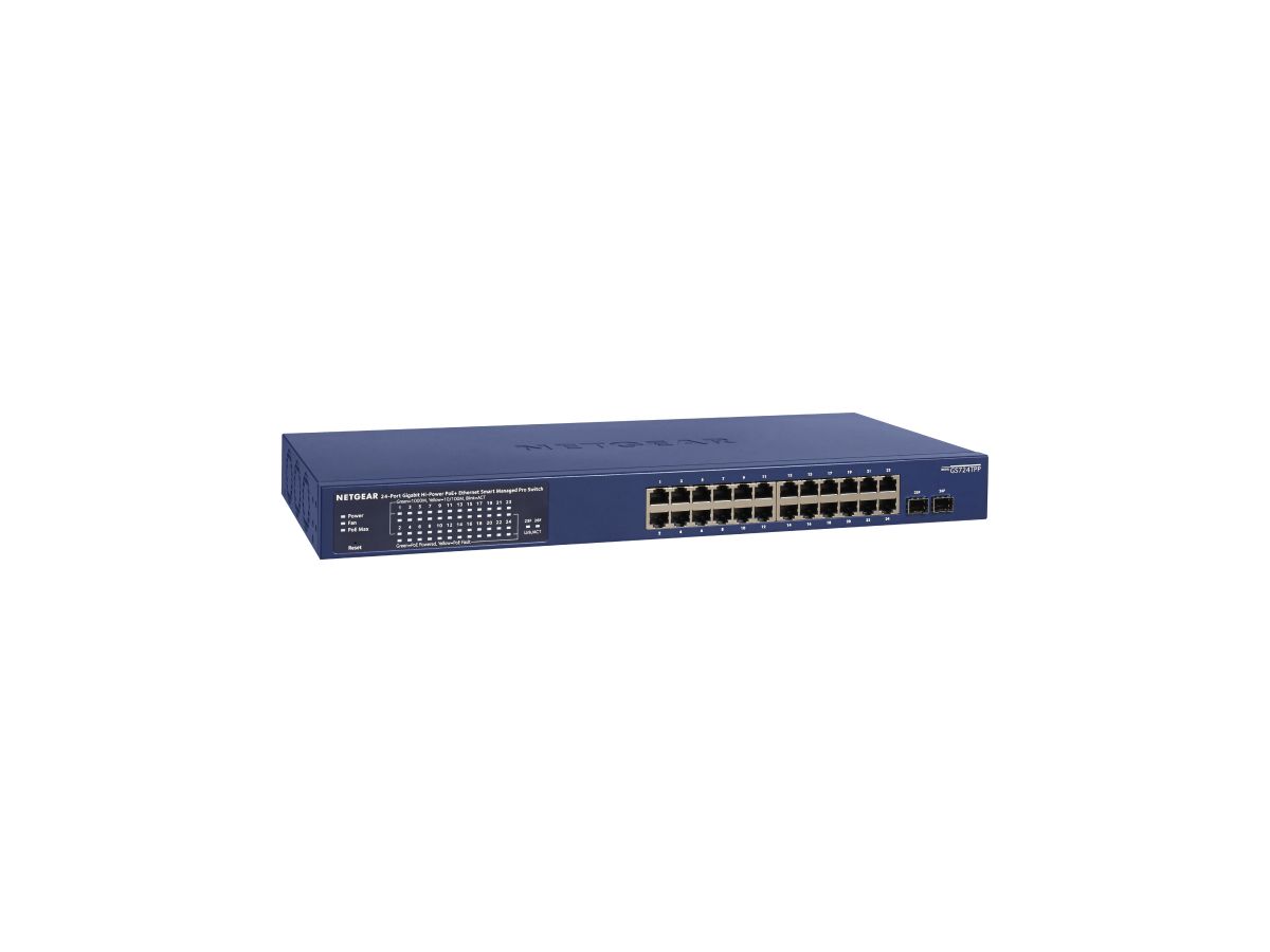 NETGEAR GS724TP-300EUS netwerk-switch Managed L2/L3/L4 Gigabit Ethernet (10/100/1000) Power over Ethernet (PoE) Blauw