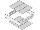 SCHROFF MultipacPRO Cover Plate for Euroboards Horizontal Mounting, 340 mm