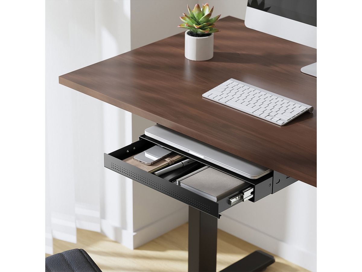 ROLINE Underdesk Mount Storage Drawer with Shelf