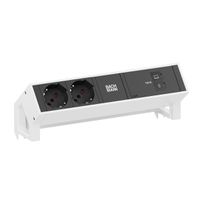 BACHMANN DESK2 2xP40 1xUSB C/C 100W, L=0.2m RAL9010