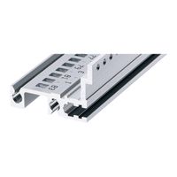 SCHROFF Horizontal Rail, Rear, Type H-MZ, Heavy, With Z-Rail, 28 HP