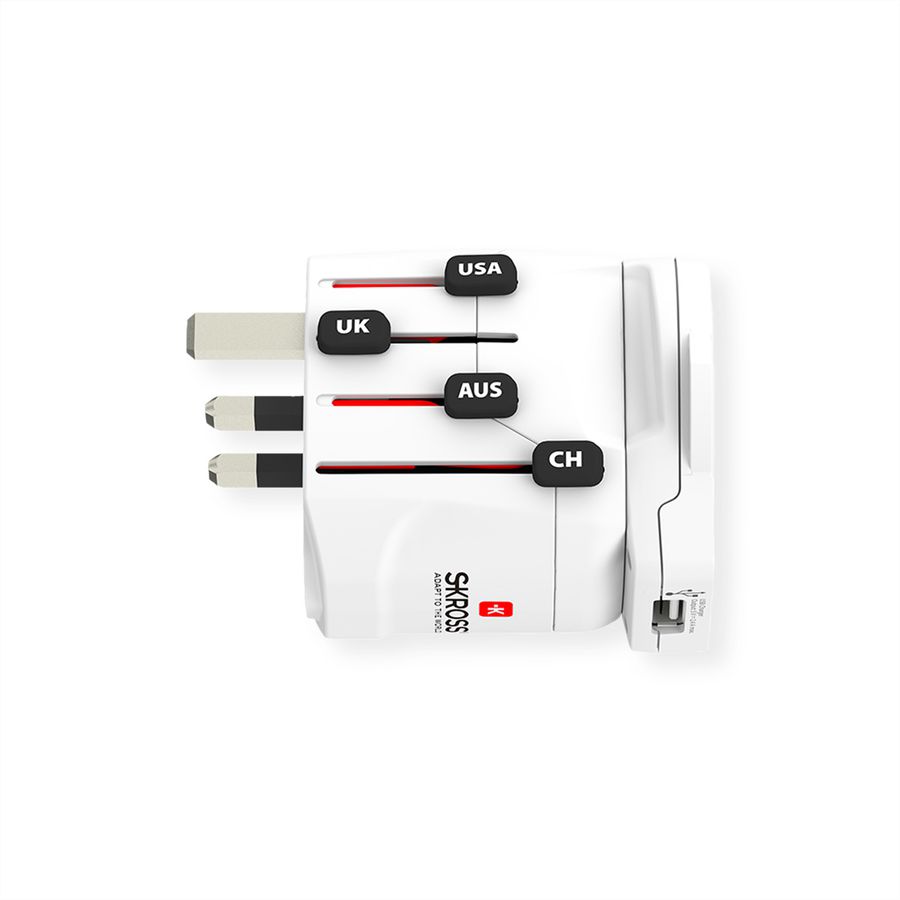 Skross PRO World & USB Universsal Travel Adapter, worldwide