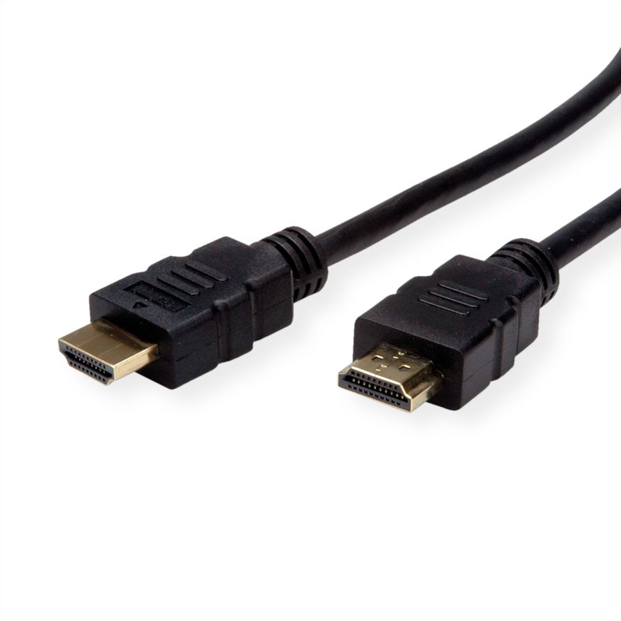 ROLINE HDMI High Speed Cable + Ethernet, TPE, black, 1 m