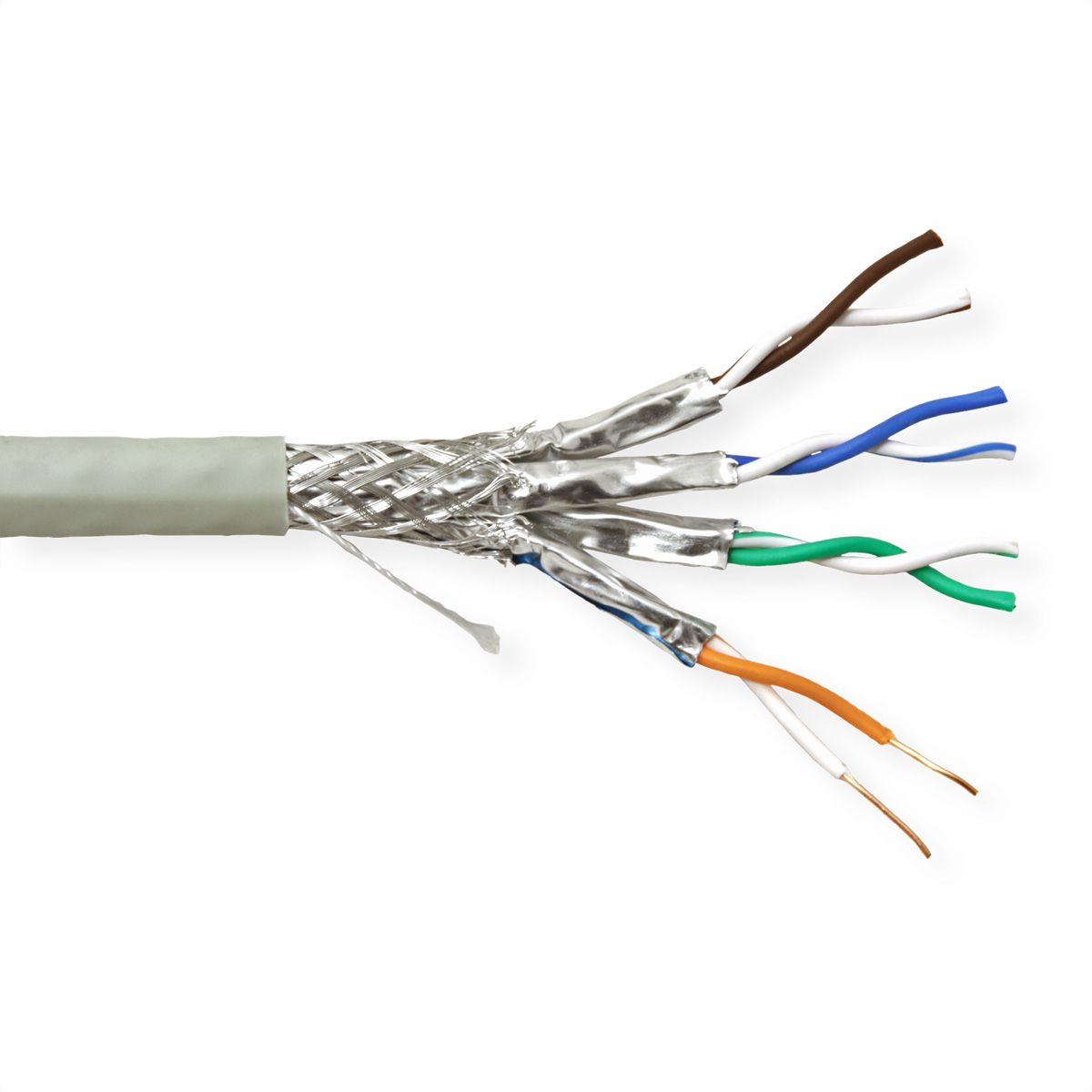 VALUE S/FTP Kabel Cat.6A (Class EA), Massief, Eca, 300 m