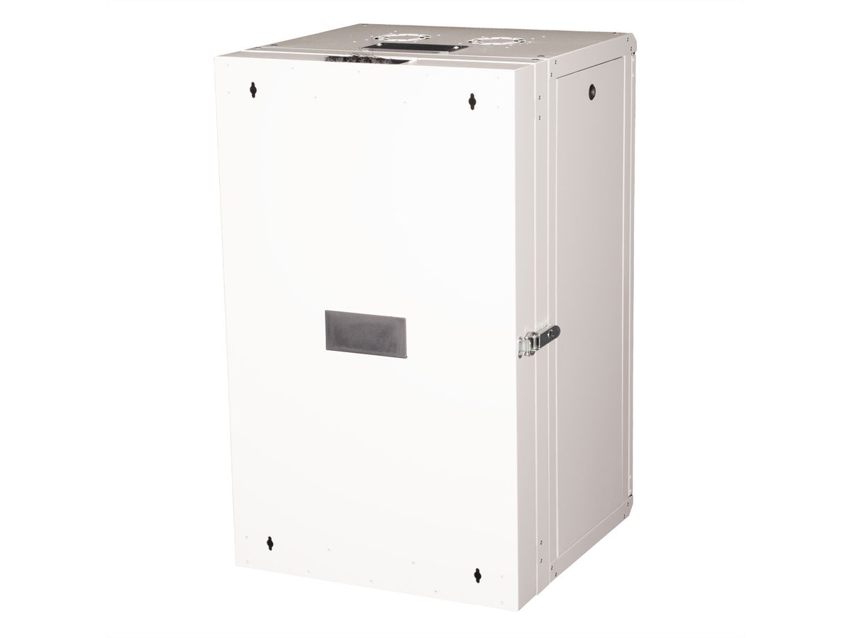 ROLINE 19-inch wall-mounted housing Pro 20 U, 600x600 WxD two-part swivelling grey