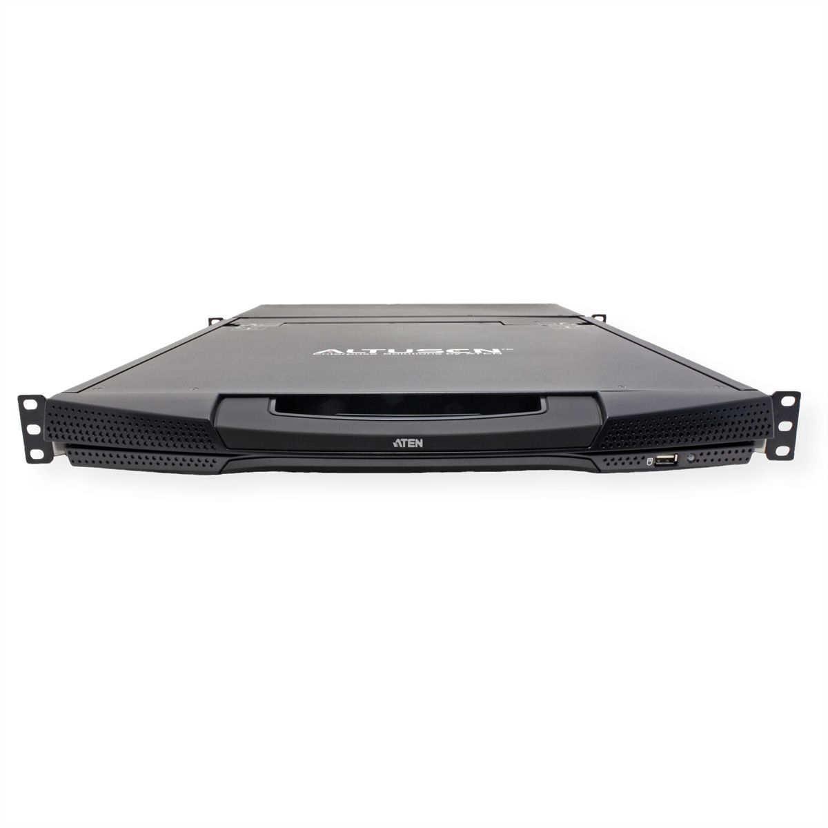 ATEN KL1516AiM KVM Over-IP Switch, 43cm TFT, VGA, PS/2-USB über Kat 5, 16 Ports, IT-Layout