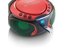 Lenco CD speler SCD-550, Rood, lichteffect