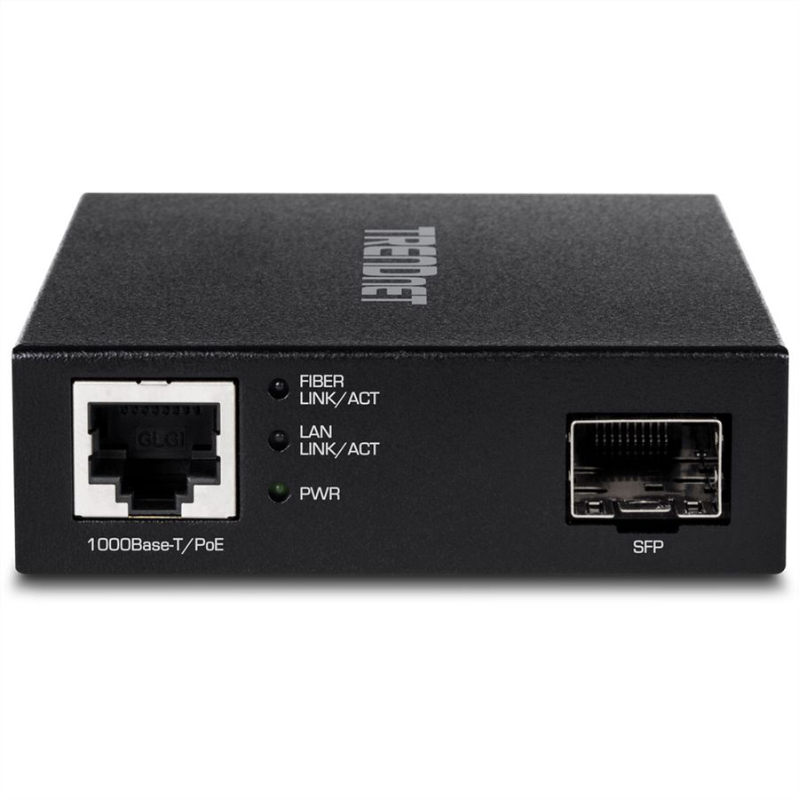 TRENDnet TFC-PGSFP Media Converter SFP PoE voeding