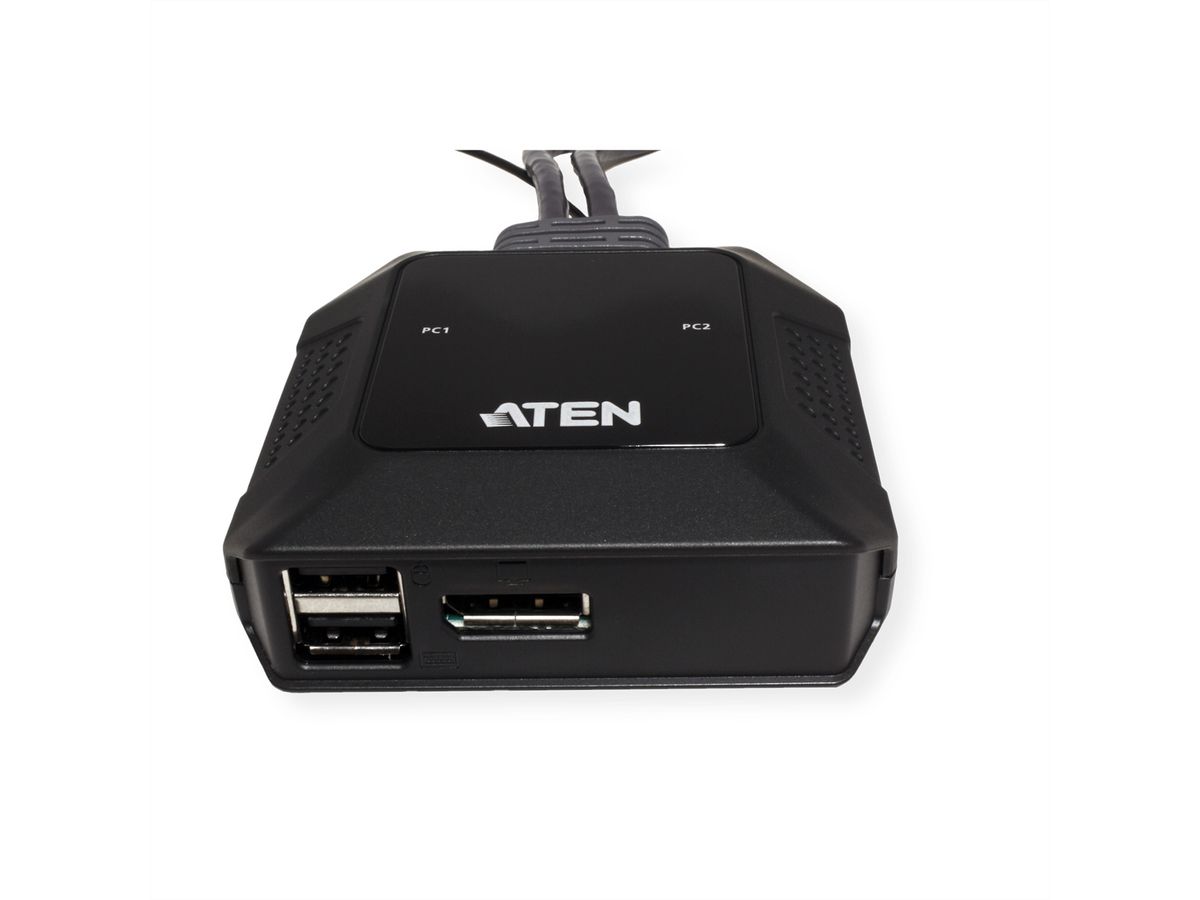 ATEN US3312 2-Poorts USB-C 4K DisplayPort KVM Switch