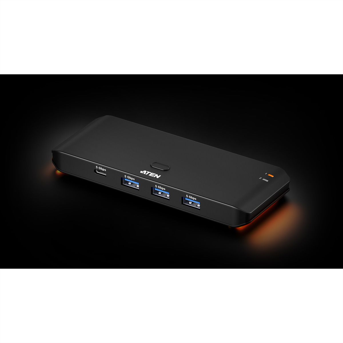 ATEN US5324 2x4-Port USB  Sharing Switch, USB 3.2 Gen 1 Peripheral Sharing Switch