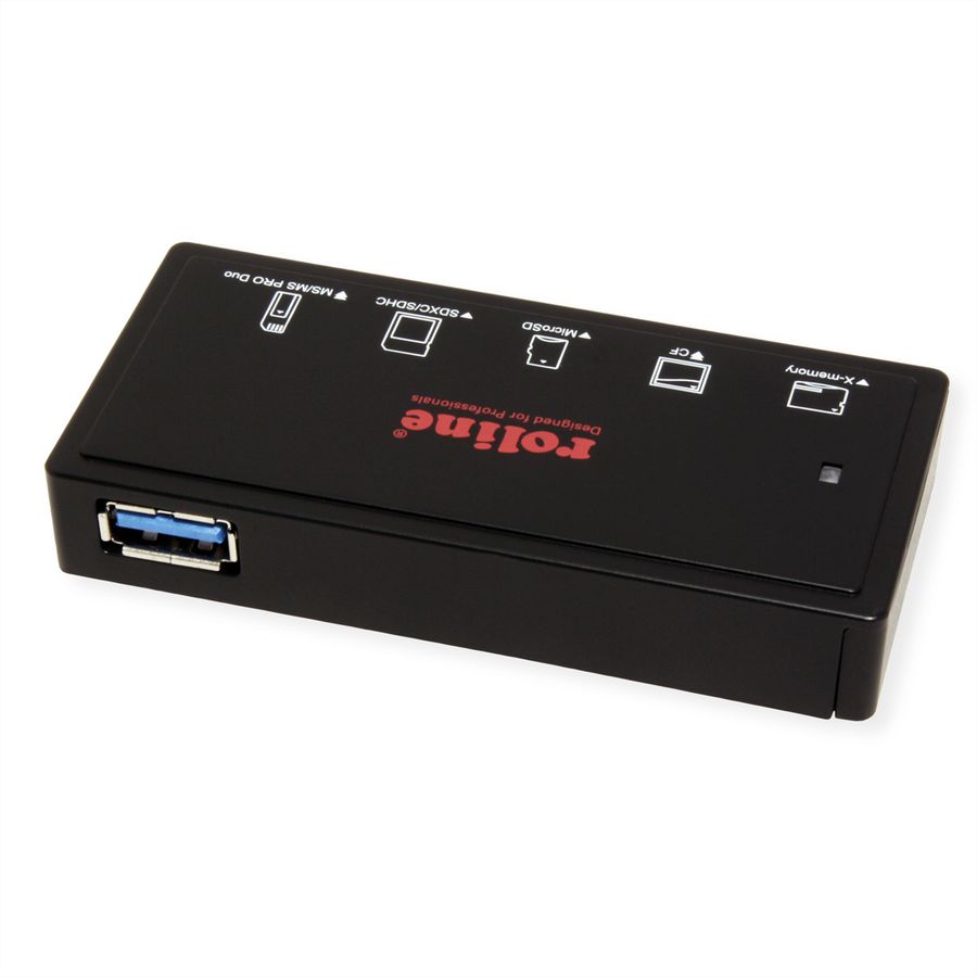 ROLINE USB 3.2 Gen 1 Multi Card Reader, zwart