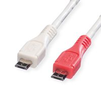 VALUE USB 2.0 Charge cable, Micro B M/M, 0.3m