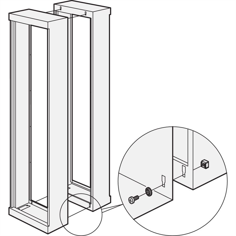 SCHROFF Etsirack Back-To-Back Mounting Kit