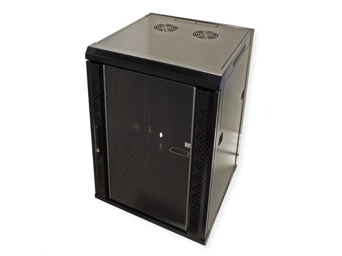 VALUE 19" Wall Mount Rack 18U, 910x570x600mm (HxWxD), black