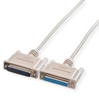 ROLINE RS232 kabel D25 M/F, 1,8 m