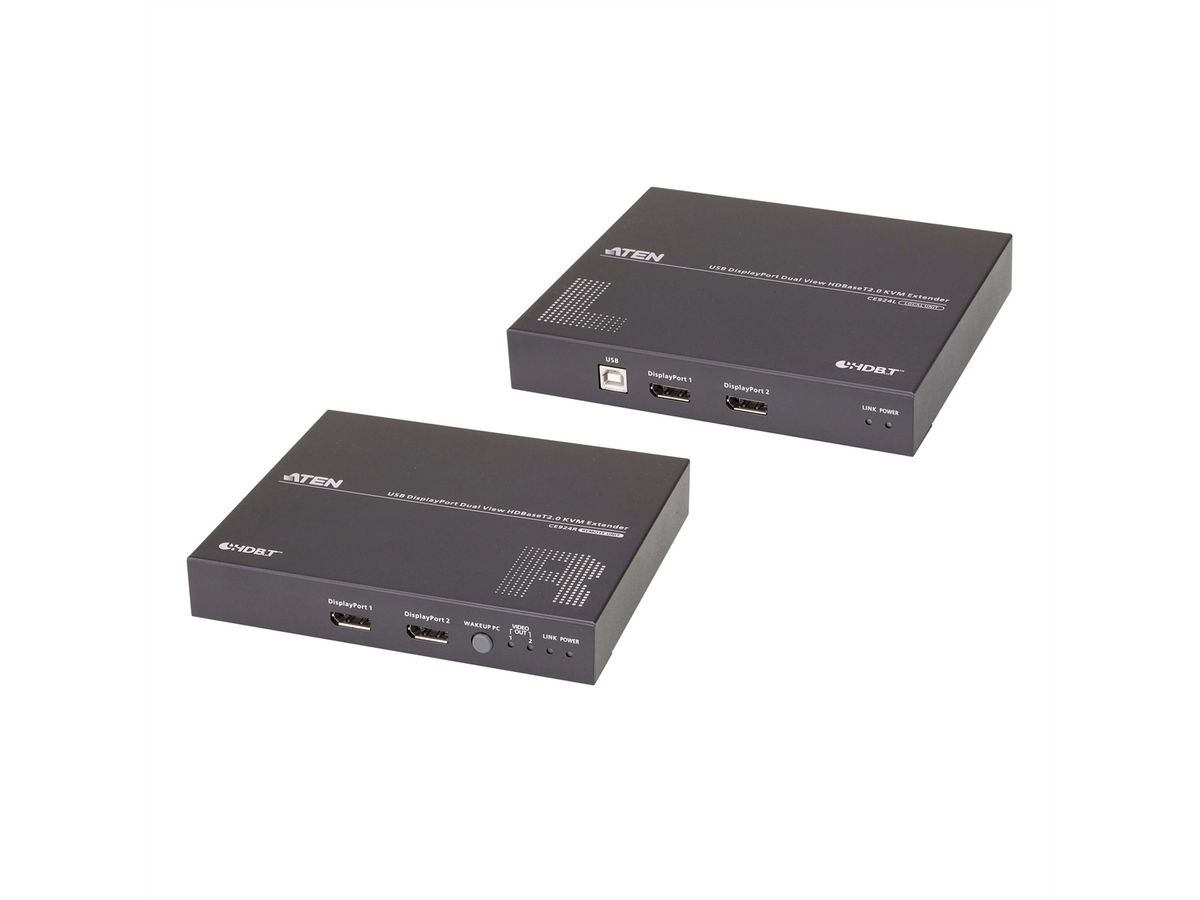 ATEN CE924 USB DisplayPort Dual Display HDBaseT 2.0 KVM extender