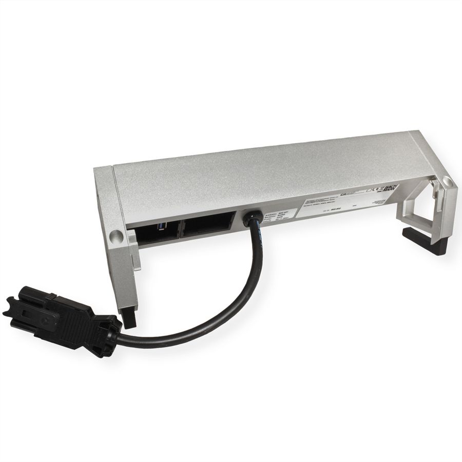 BACHMANN DESK2 3x earthing contact, 2x CAT6, 1x HDMI, 1x USB 3.0, Supply cable GST18 0.2m, INOX