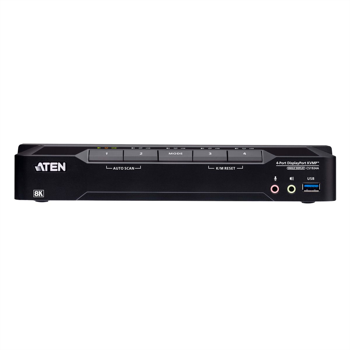 ATEN CS1924A 4-poorts USB 3.0 8K DisplayPort KVM switch