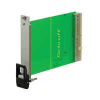 SCHROFF-insteekset met IET-handgreep, afgeschermd, zwart, 3 HE, 12 HE