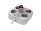 VALUE 4-voudige stekkerdoos, met schakelaar en afneembare beschermkap, wit, 1,5 m