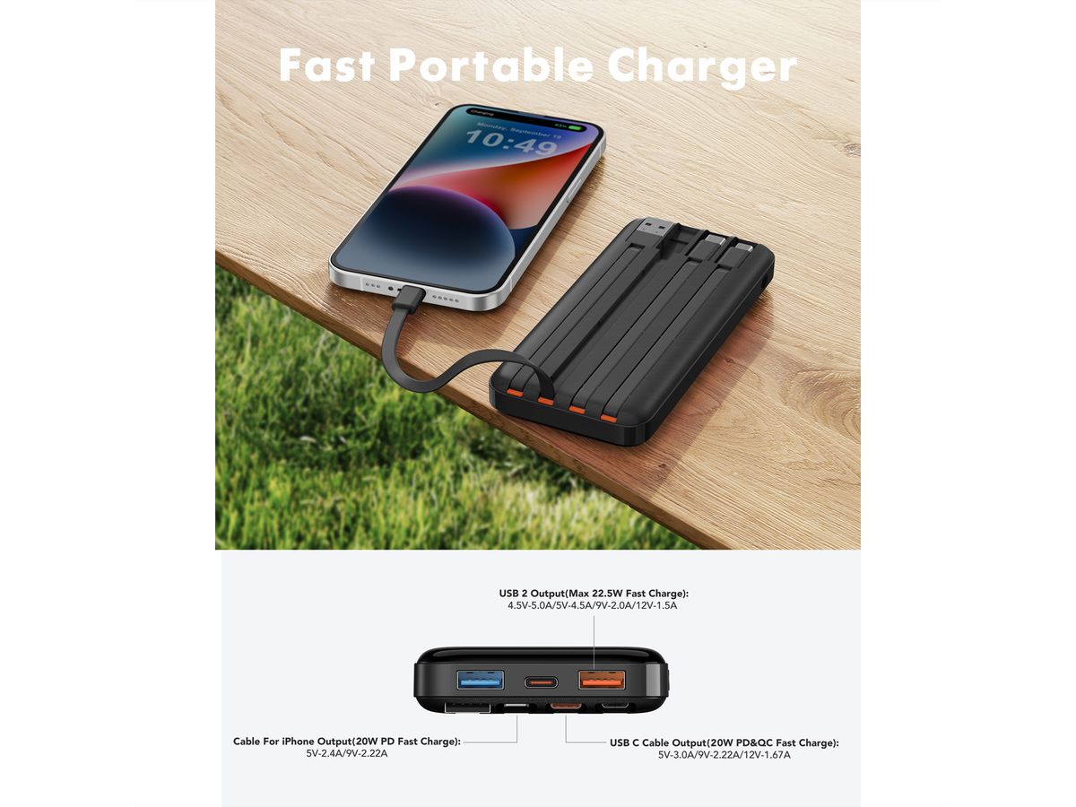 CHARMAST Powerbank W2065 20000mah black