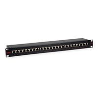 ROLINE 19" patchpaneel 1 HE, 24 poorten, Cat.5e (Klasse D), zwart