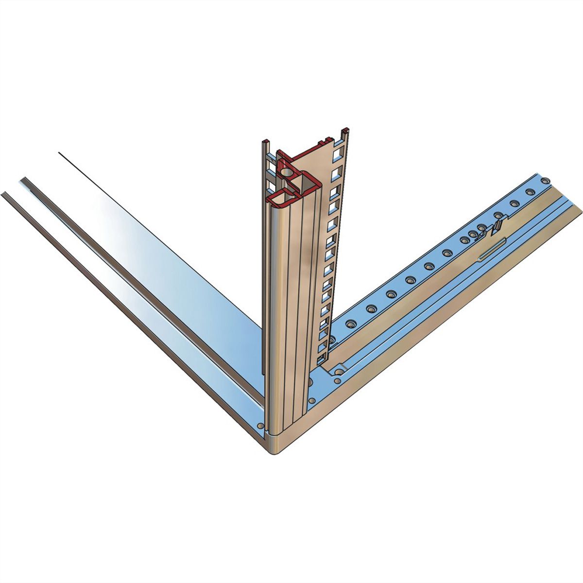SCHROFF Novastar kastframe, Slim-Line, 25 U 553W 500D