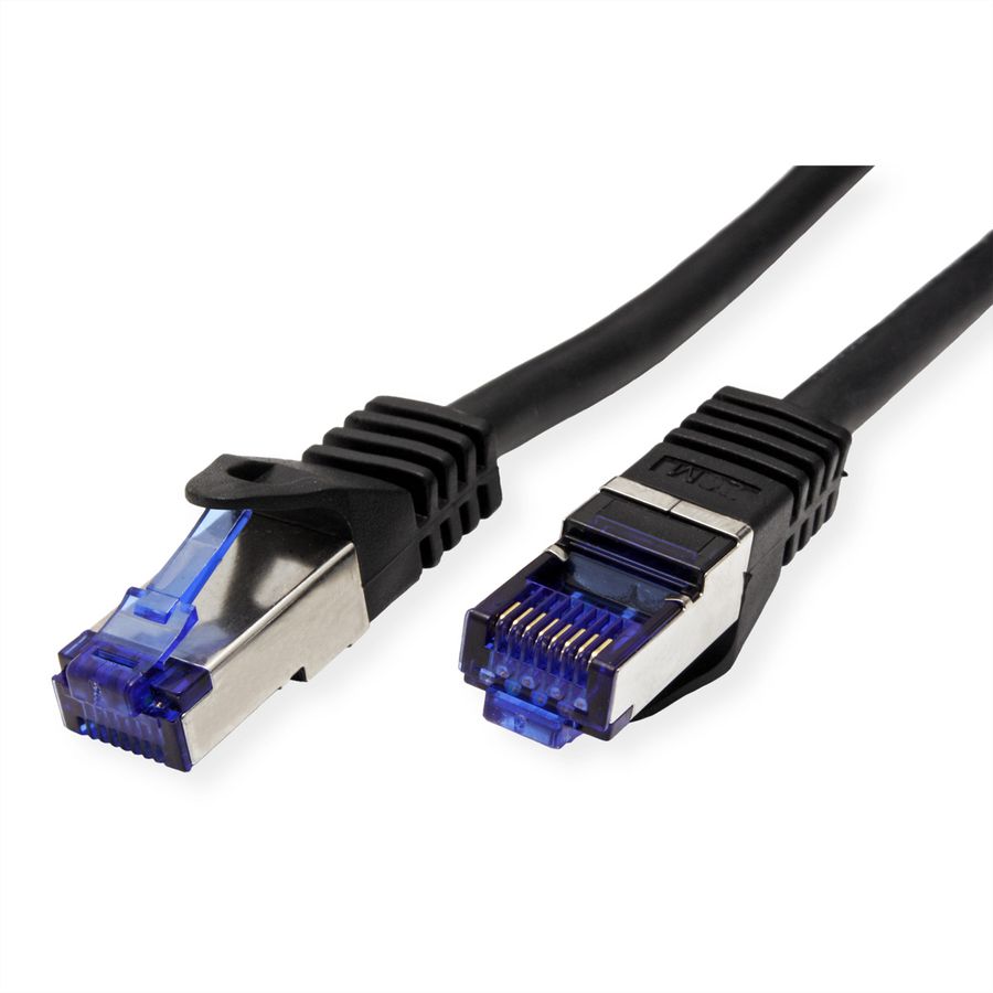 VALUE Outdoor S/FTP Patch Cord Cat.6A/Class EA, Solid, TPE, LSOH, black, 20 m