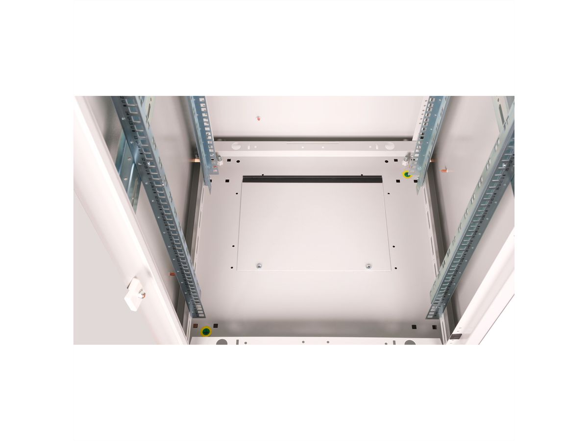 ROLINE 19-inch netwerkkast Basic 26 U, 600x600 BxD Glazen deur grijs