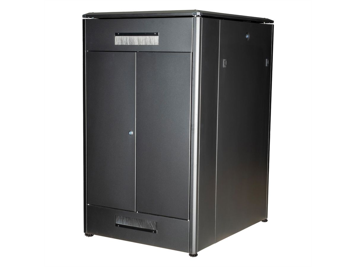 ROLINE 19-inch netwerkkast Pro 26 U, 800x1000 BxD Glazen deur zwart