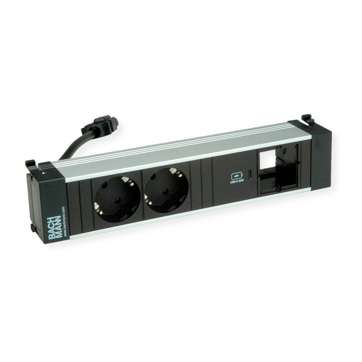 BACHMANN POWER FRAME M 2xCEE7/3, 1xUSB C 30W 1xCM 0.2m GST18