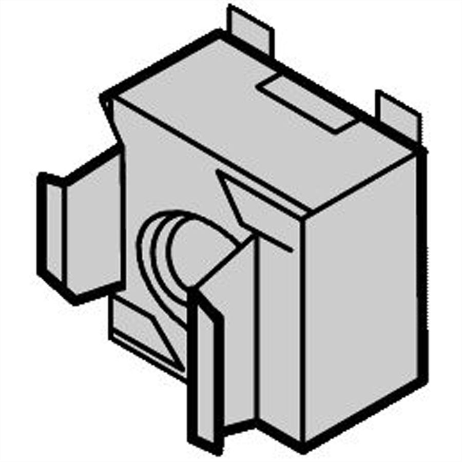 SCHROFF aardingsbeugel moerenset M4, 10 stuks