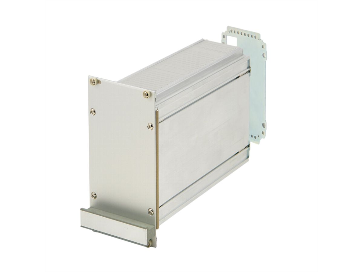 SCHROFF insteekmodule met frame PRO-set, afgeschermd, gladde afdekking, 1 connector, 3 HE, 21 HE, 167 mm