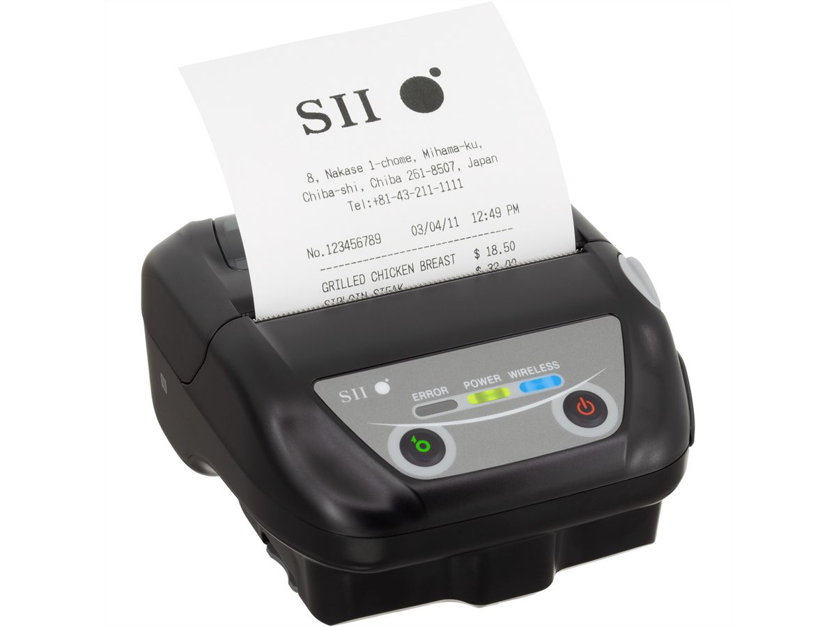 SEIKO MP-B30 mobiler Etikettendrucker, Bluetooth USB