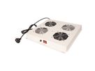 ROLINE 19-inch dakventilatorunit met 2 ventilatoren, AAN/UIT grijs