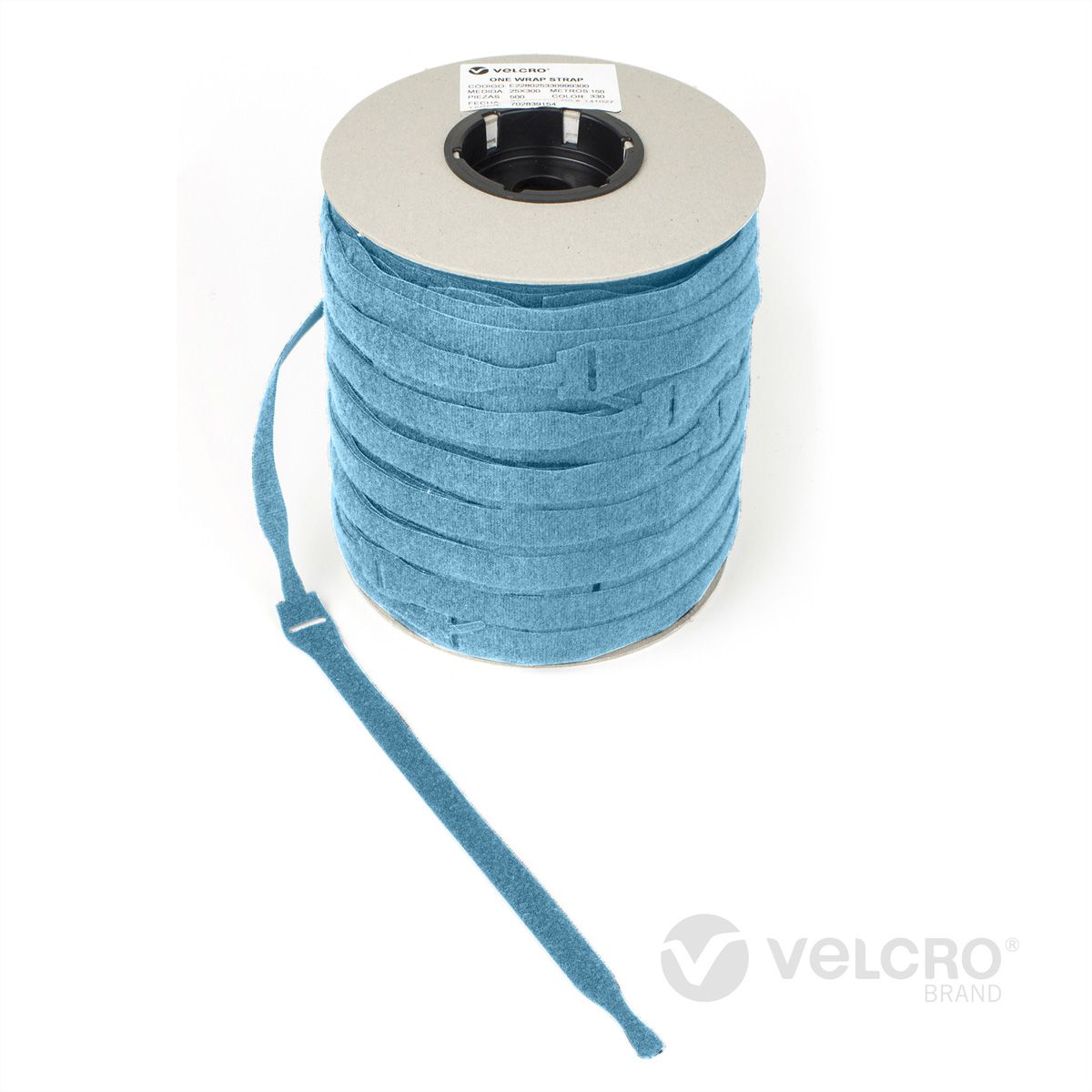 VELCRO® One Wrap® Bindband 20 mm x 200 mm, 750 stuks, turkoois