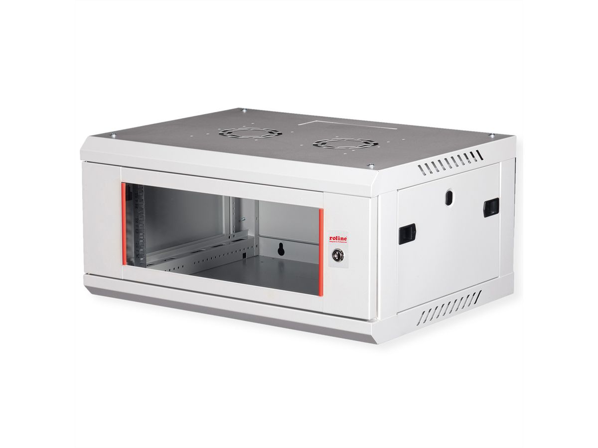 ROLINE 19-inch wandbehuizing Basic Plus 4U, 600x450 BxT grijs