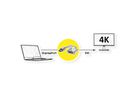 ROLINE GOLD 4K DisplayPort/DVI Adapter, Actief, v1.2, DP Male - DVI Female