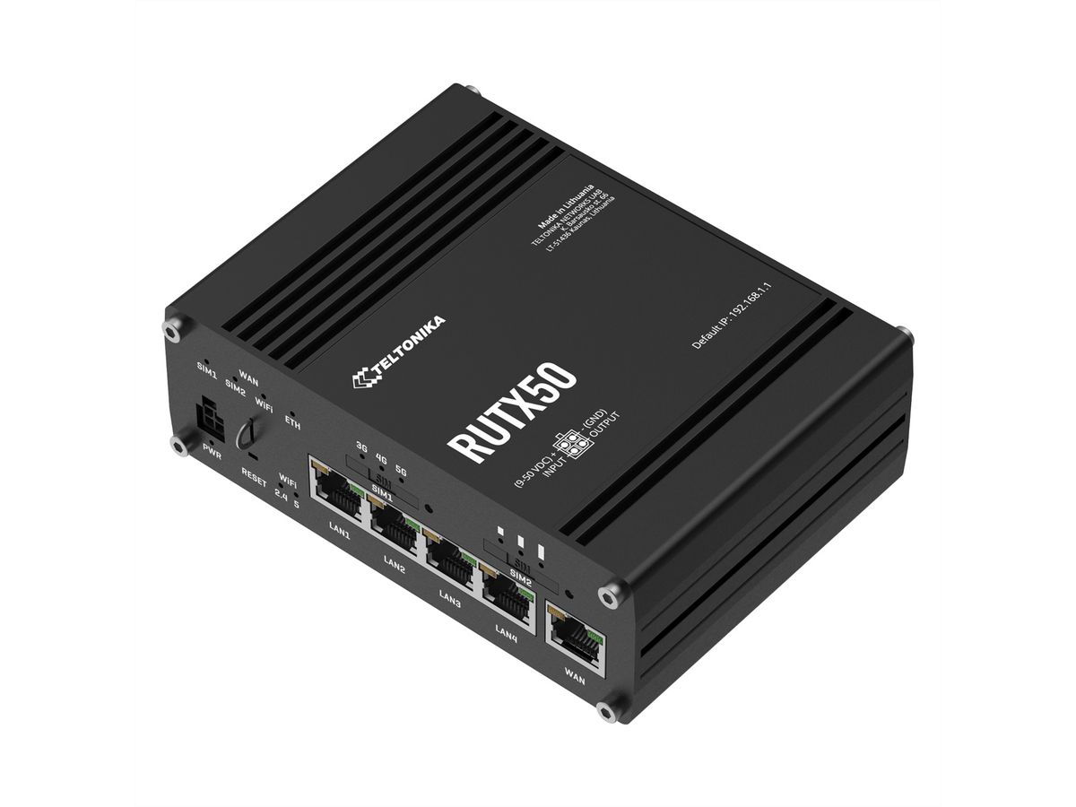 TELTONIKA RUTX50 5G/4G/LTE Industriële router