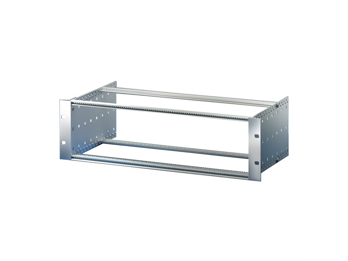 SCHROFF EuropacPRO 19" moduledrager voor backplane, zwaar, achteraf afschermend, 6 HE, 235 mm